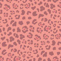 Leopard Print - mauve pink on pink - Medium tapete
