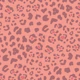 Leopard Print - mauve pink on pink - Medium