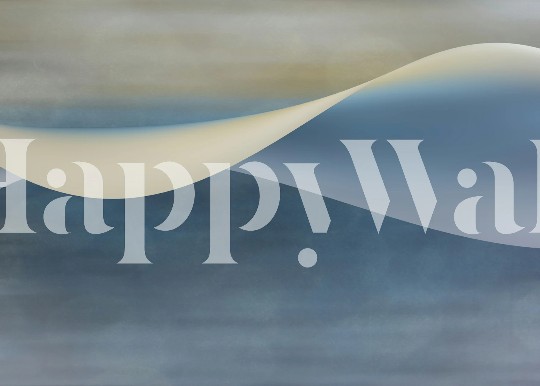 Soft Blue Wave Gradient papel pintado