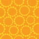 Daisy Circles - clementine orange - Large