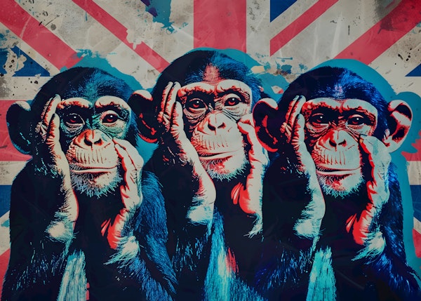 Three Wise Monkeys Union Jack