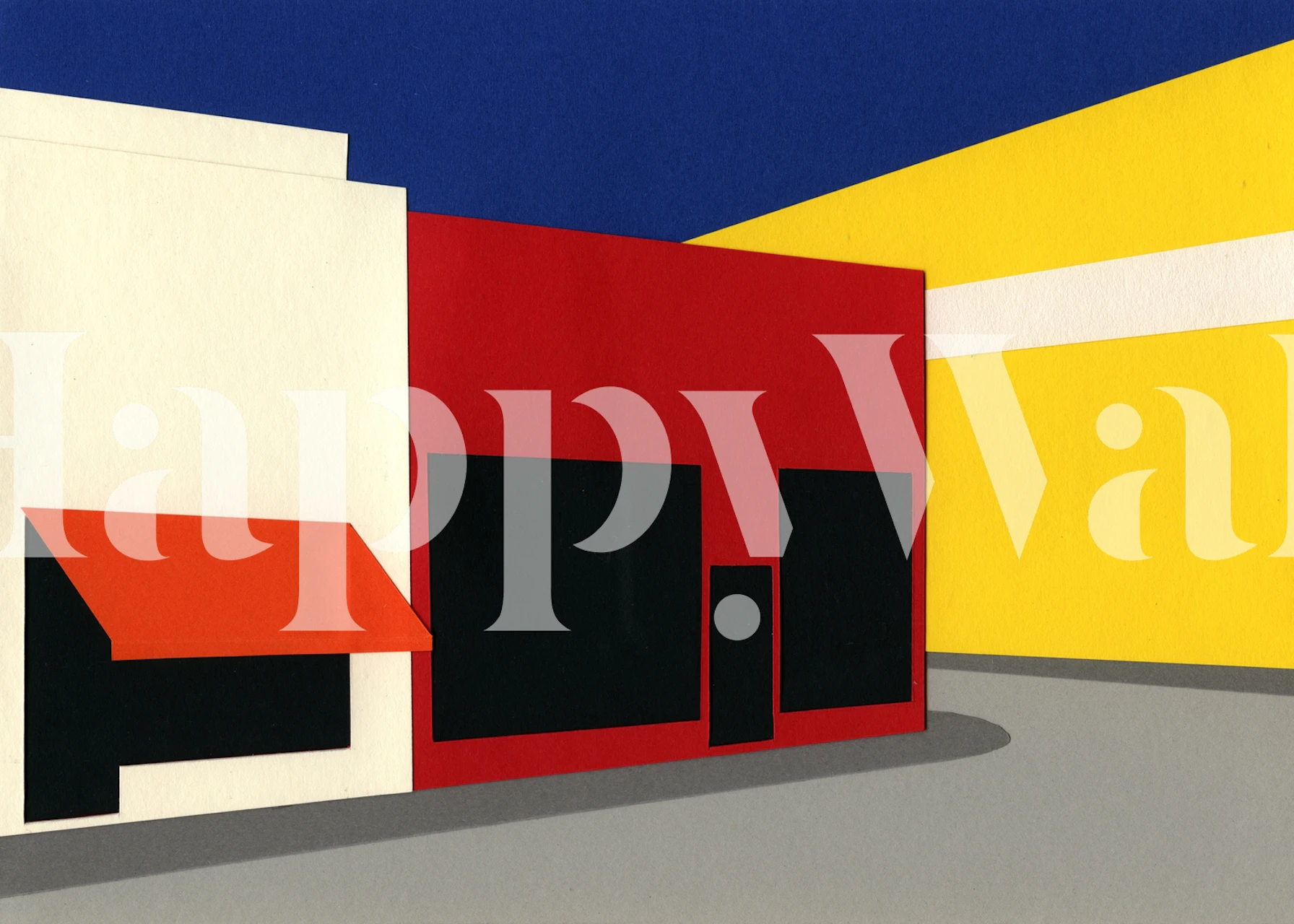 Fargerik Lone Pine Corner tapet i et rom