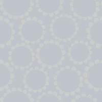 Daisy Circles - grey monochrome - Large tapeet