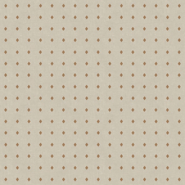 Beige Linen Diamond Dots