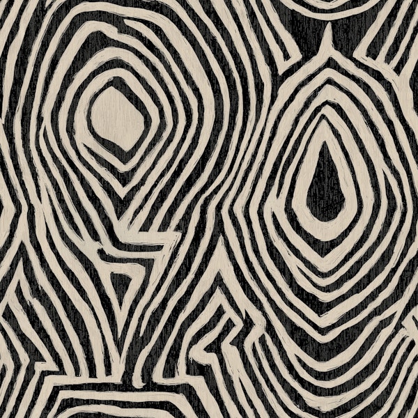 Organic Linework Ebony Beige