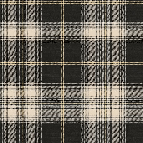 Black Cream Tartan Plaid