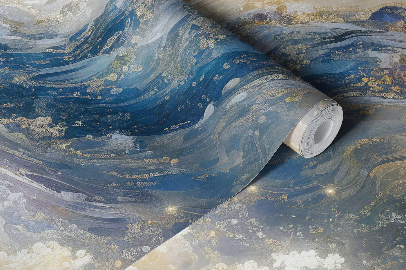 Celestial Cloud Waves wallpaper roll