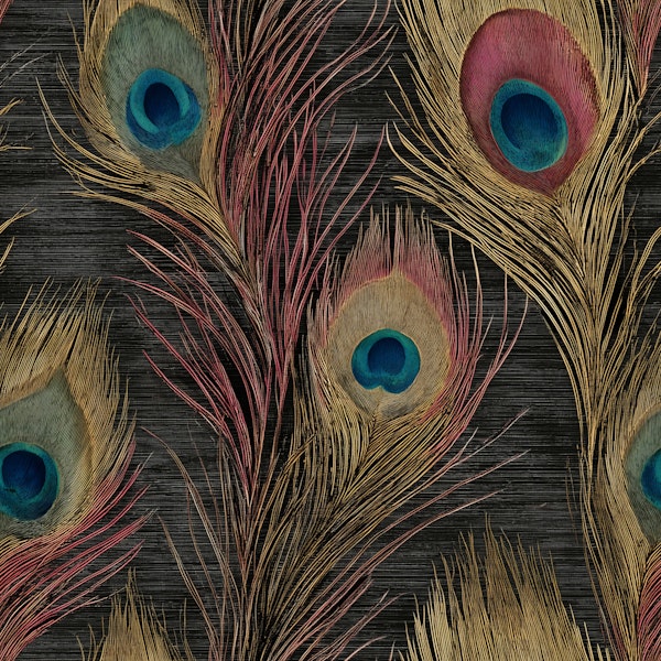 Dark Peacock Plume Texture
