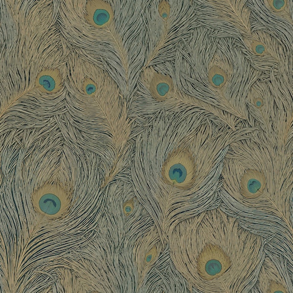 Vintage Peacock Feather Texture