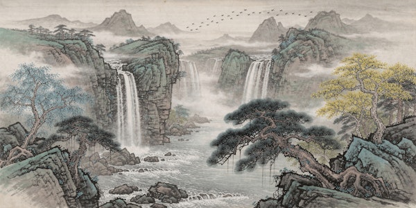Misty Waterfalls Mountain Valley