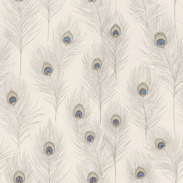 Soft Peacock Feathers Beige