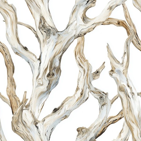 Bleached Driftwood Branches Pattern