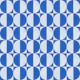 Blue Half Moon Geo Grid