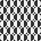 Black White Half Moon Grid