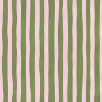Retro Wavy Stripes Pink Green behang