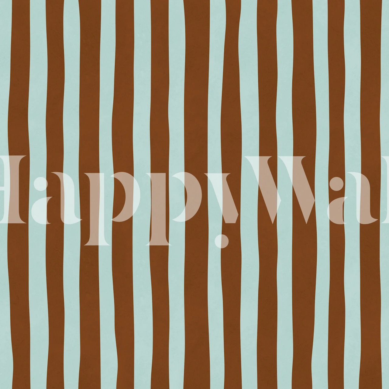 Tapeta Terracotta Aqua Wavy Stripes w pokoju
