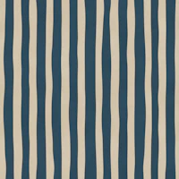 Nautical Blue Wavy Stripes behang