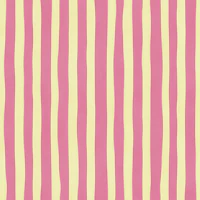Pink Lemon Wavy Stripes behang