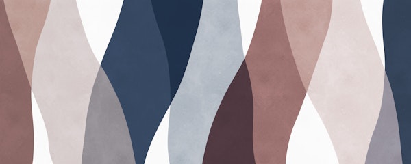 Modern Wavy Shapes in Muted Tones