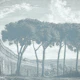 Green Toile Roman Aqueduct Landscape