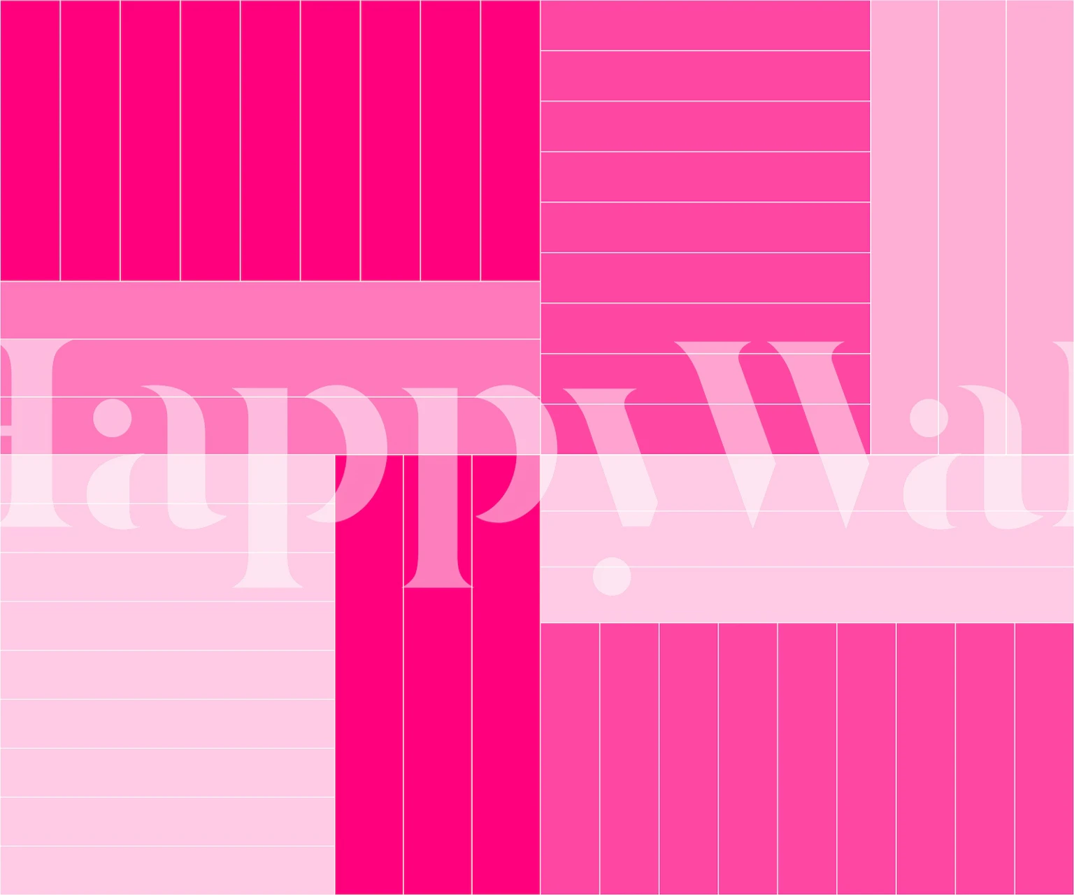 Hot Pink Geometric Blocks tapete
