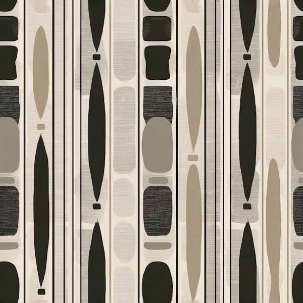 Mid Century Modern Geometric Stripes