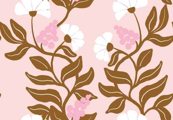 Blush Botanical Flowers