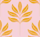 Modern Beach Leaves - Airy - Pink Yellow 2