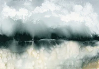 Misty Watercolor Horizon wallpaper