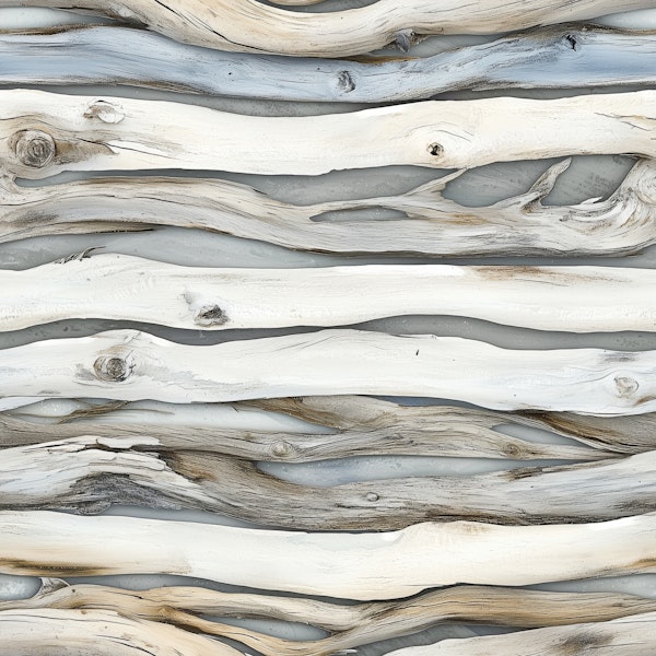 Whitewashed Wood Texture Pattern