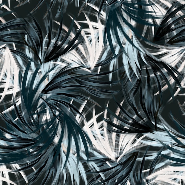 Midnight Palm Fronds
