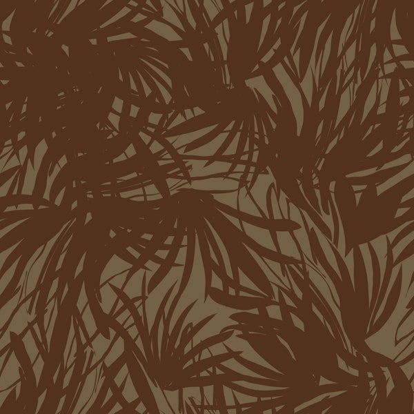 Chocolate Palm Leaf Silhouette