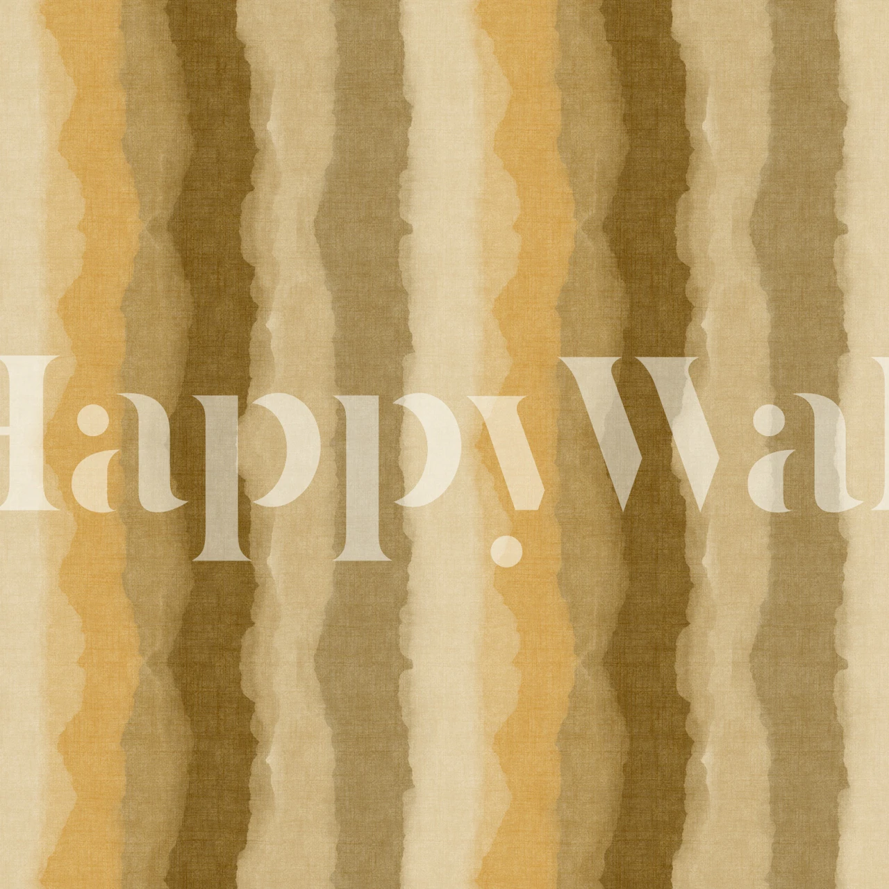 Relax Ocher Painted Stripes Mural in a room
