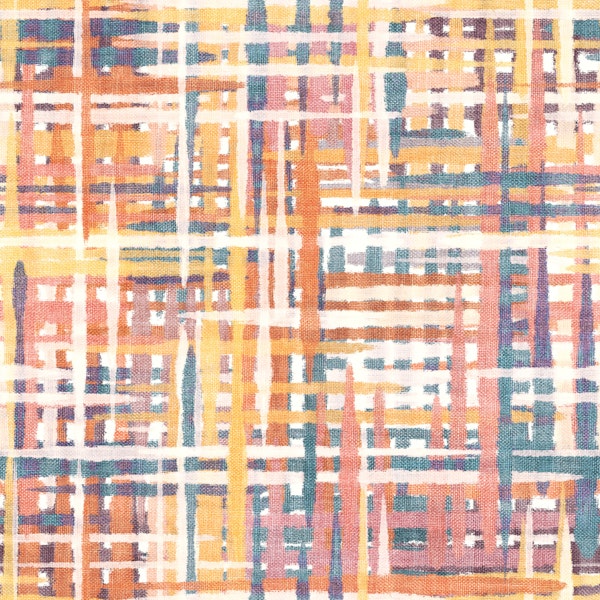 Sunset Weave Abstract Check Large
