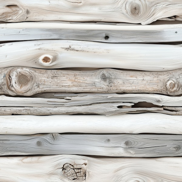Whitewashed Rustic Wood Planks Pattern