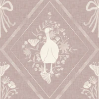 Blush Folk Goose Floral Pattern papiers peint
