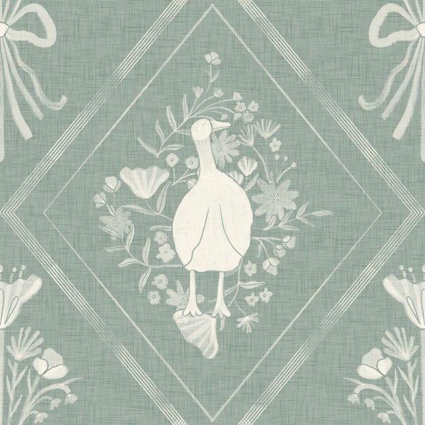 Mist Blue Folk Goose