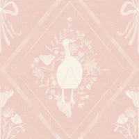 Powder Pink Folk Goose papiers peint