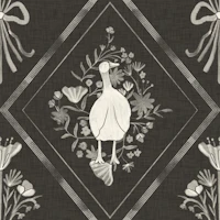Charcoal Folk Goose papiers peint