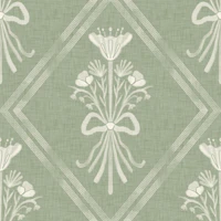 Sage Folk Bouquet behang