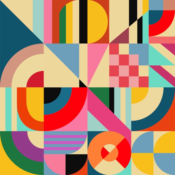 Bold Abstract Geometric Mosaic