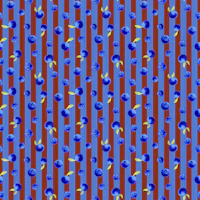 Fruity Blueberry Brown Stripes papiers peint