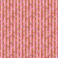 Fruity Raspberry Stripes wallpaper