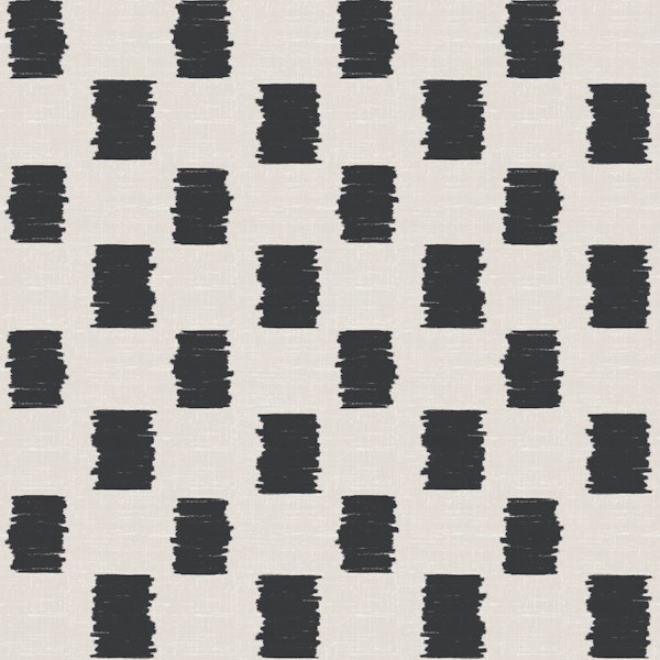 Black Ink Blocks on Linen