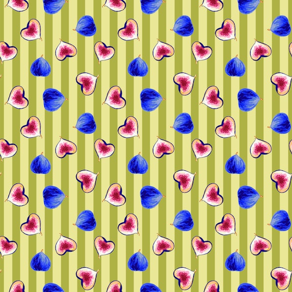 Fruity Fig Stripes green