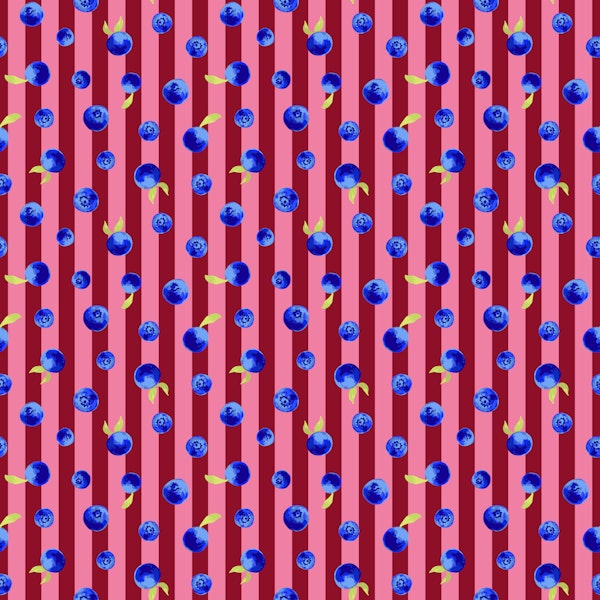 Fruity Blueberry Pink Stripes