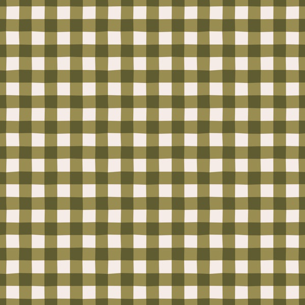 Olive Gingham Check