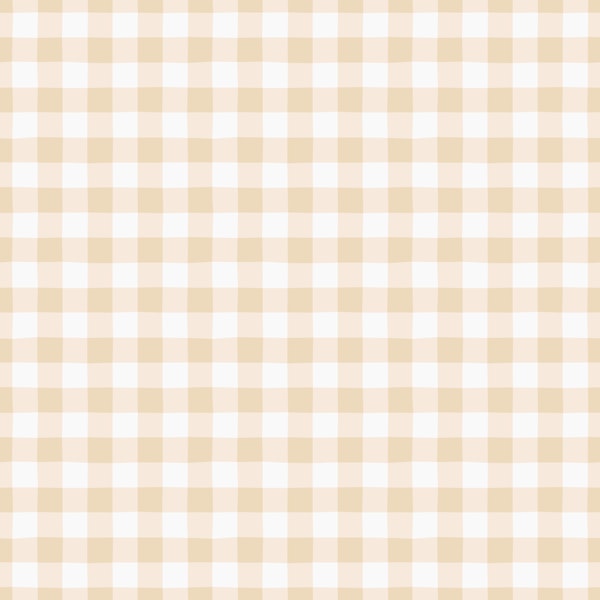 Beige Gingham Check