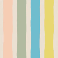 Sunwashed Cabana Stripe Coastal Retro tapet