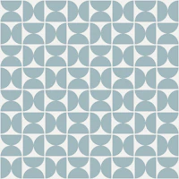 Semicircles - Scandi Blue and White - Small tapet